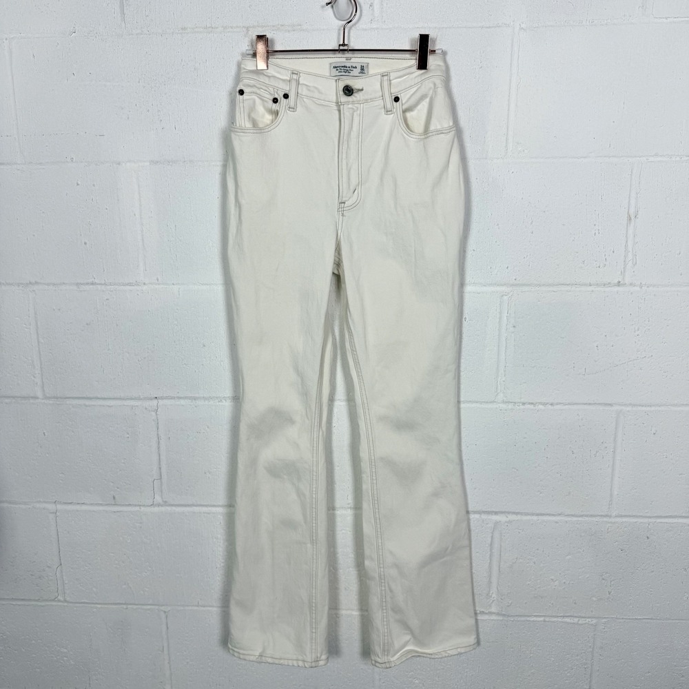 Abercrombie Fitch Womens Jeans 70s Vintage Flare Ultra High Rise Hippie 24/00S